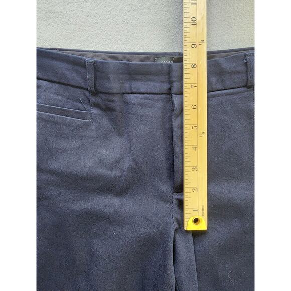 Banana Republic Pants Women 10L Sloan Solid Dress Stretch Ankle Navy Blue - Picture 4 of 11